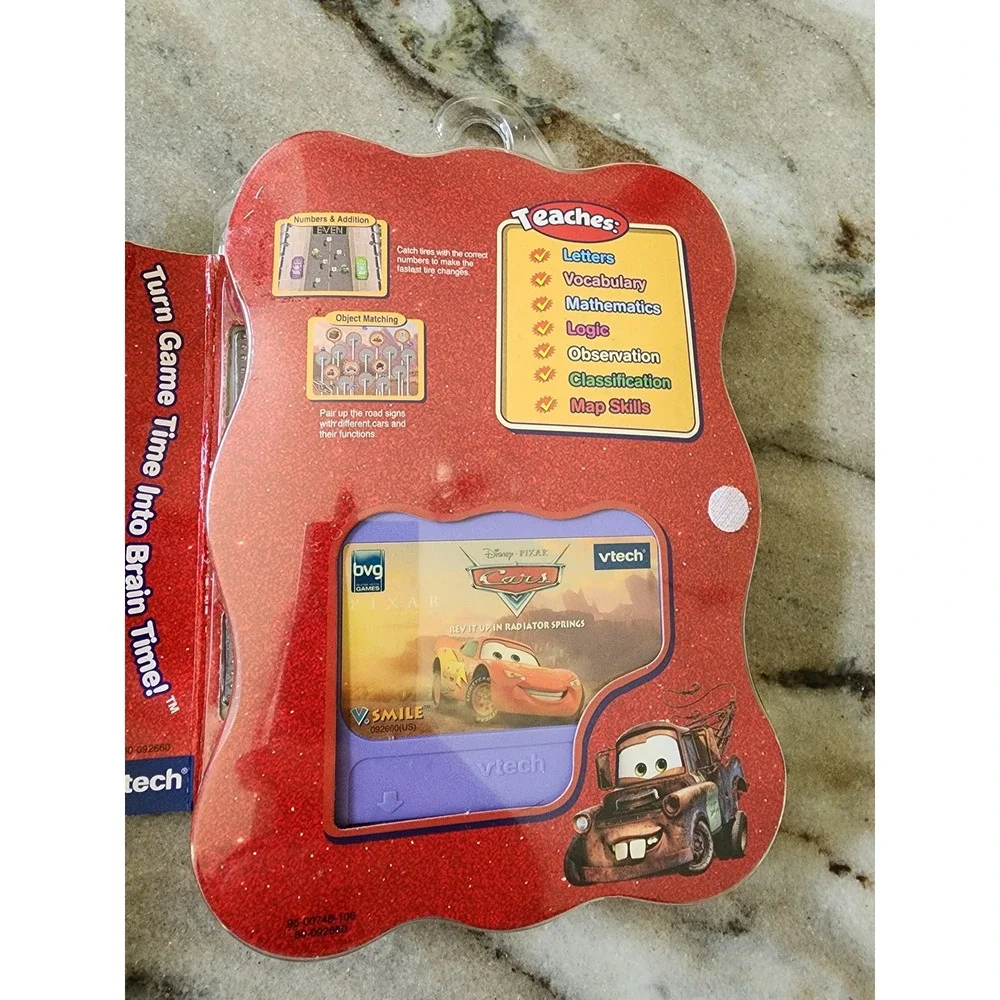 VTech V.Smile Smartridge Disney Pixar Cars Rev It Up in Radiator Springs NEW